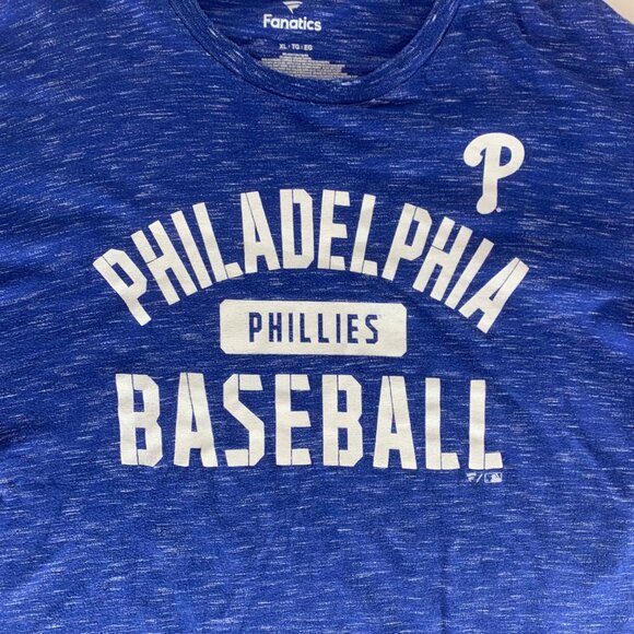 Philadelphia Phillies MLB Blue Fanatics Short Sleeve Crewneck Shirt Mens XL - Picture 2 of 4